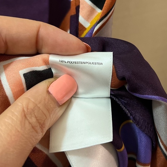 ⚫️ BOGO Nine West Chevron Patterned Sleeveless Top Size Large - Picture 4 of 7